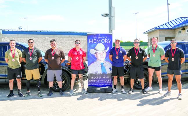 Organized by Trooper Dominic Scott of Region 4 West Texas, the ‘Trooper Kevin Ramirez-Vasquez Blue Valor Fitness Challenge’ aimed to promote heart health, physical readiness, and community engagement while honoring the legacy of fallen Trooper Kevin Ramirez-Vasquez. Held August 2. Courtesy photo