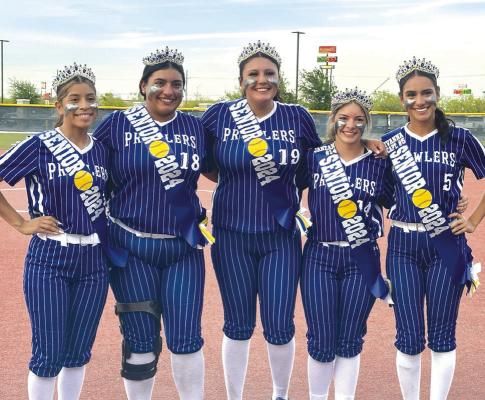 Prowler Seniors pose before a recent game.