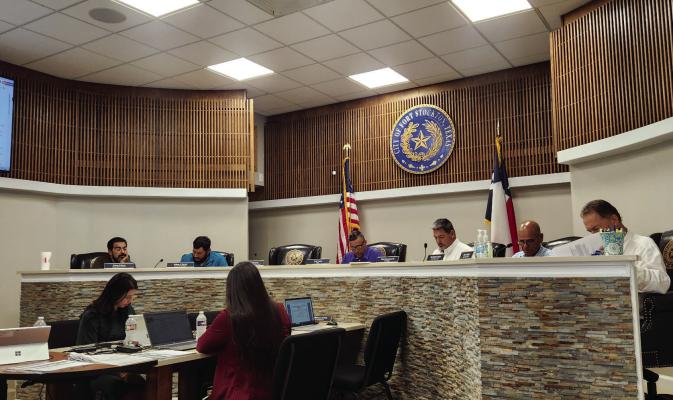 The Fort Stockton City Council met in the council chambers for a regular meeting on Monday. Photo by Joh Covington
