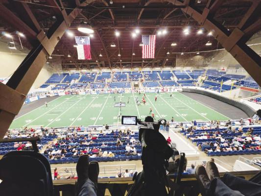 A bird’s eye view from the crow’s nest at a recent game. Photo Courtesy of Tumbleweed+