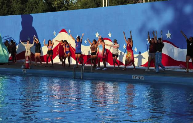Water Carnival participants fine-tune their performances before taking the stage at Fort Stockton’s annual event. Courtesy photo
