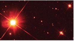 Proxima Centauri is part of the Alpha Centauri triplestar system. It is a red dwarf, and it is the closest star to our Sun. Proxima Centauri. Photo courtesy of NASA