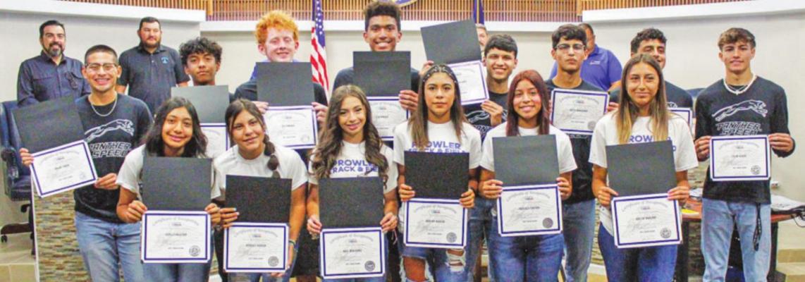 City council honors track and field team