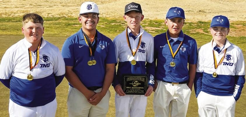 Alt Text for ImagePanther golf wins Seminole Invite, shows well at Tall City Invite