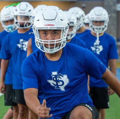 FSHS Panther Football Player at Practice, Tres Hinostroza