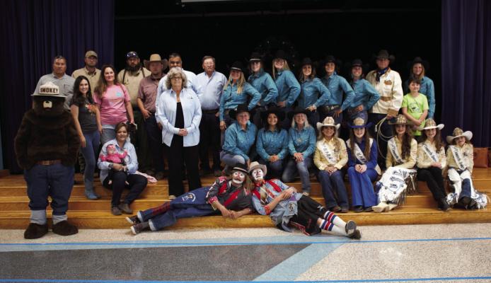 The kids of Fort Stockton’s schools were treated to talks and shows from the groups on Friday, including Rodeo Royalty, Bull Fighters, the Concho Chicks, and Smokey the Bear.