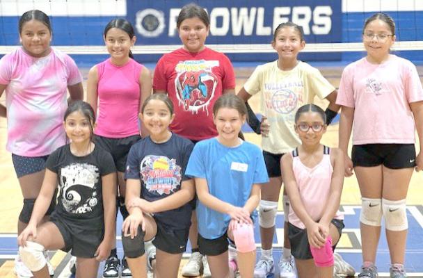 The Rec Department prepared upcoming volleyball players at its volleyball camp this past Tuesday and Wednesday at the Fort Stockton Middle School Blue Gym. Photo by Abigail Propst