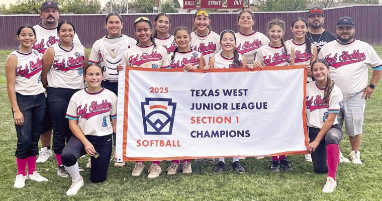 Pictured here, (back row) Coach MJ Salmon and Coach Jerald Lopez. (Middle Row) Xiomara Lopez, Camila Nieto, Bella Espino, Alexis Rodriguez, Patricia Soto, Mariah Salmon, Lexus Sotelo, and Manager Hector Natividad. (Front Row) Maci Amaro, Rhaelynn Perez, Vivi Ybarra, MadaLynn Driver and Landon Bernal. Courtesy Photo