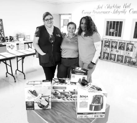 The annual SECC Cook-Off took place on Oct. 23. Pictured are 1st place winners Yolanda Tucker for her main dish, Imer Collins for her side dish and salsa and Lisa Macomber for dessert.