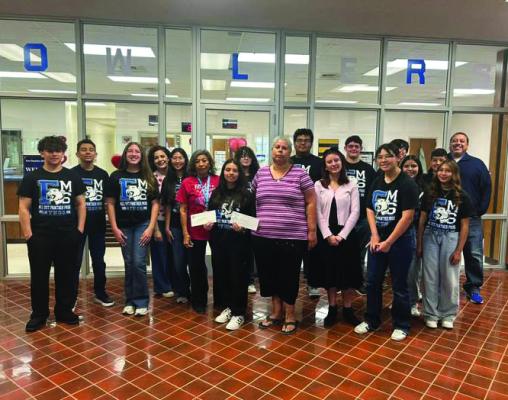 The FSMS Student Council held a fundraiser to support two families affected by house fires. Because of our amazing school community, each family received a check for $1,400+. “Proud of our students for leading with compassion.” Courtesy Photo