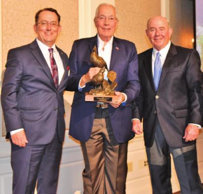 Dr. Lous Harveson, John L. Nau, III, and Dan Allen Hughes. Photo by Shawna Graves