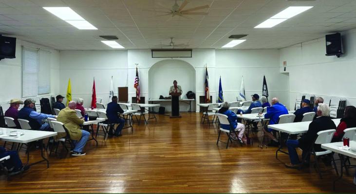 On Tuesday, November 11, Pecos County and Fort Stockton City Officials gathered with the area’s veterans for a Veteran’s Day Breakfast at Rooney Park’s Large Community Hall. Courtesy Photo