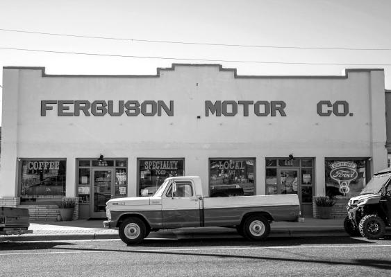 Ferguson Motors, Former Ford dealership turned community center, celebrates its third year this weekend. Photo by Pam LeBlanc