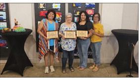 Biscocho Queens — Pictured left to right are the winners of the first Barrio Fest Biscocho Contest. First place Aileen Garcia, second place Anita Gonzales, third place Alma Gonzales, and contest coordinator Olga Gonzalez. Courtesy Photo