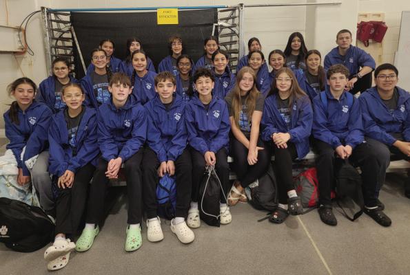 Fort Stockton Middle School Blue Wave swim team. Courtesy photo