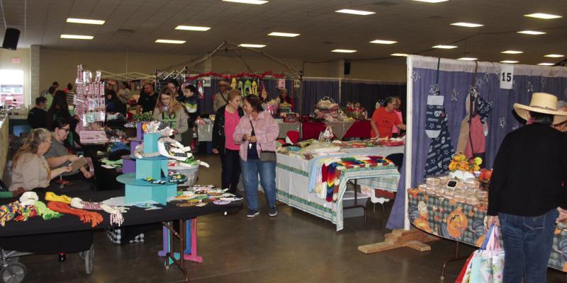 Saturday November 23, the annual Arts and Crafts Show celebrated the opening of the 50th show with a ribbon cutting. The event welcomes a variety of creative geniuses in the crafting and goods world for the community to enjoy and admire. Photo by Kerry Waldrip