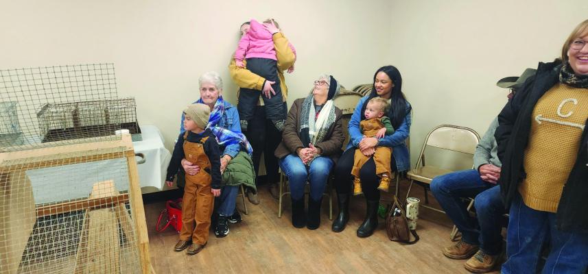 Families of the participants of this year’s rabbit show sit patiently as all the kids’ hard work comes together.