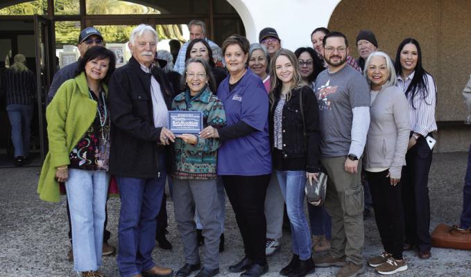 The Fort Stockton Chamber of Commerce helped the community celebrate the local library on Saturday morning. Photos by Joh Covington