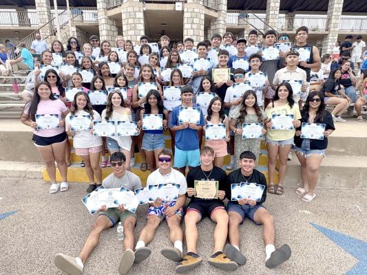 Fort Stockton Panther and Prowler athletes gathered together during the 2026 FSHS Spring Fling celebration, where coaches recognized student-athletes from across the district’s athletic programs for their accomplishments throughout the school year. Courtesy Photo