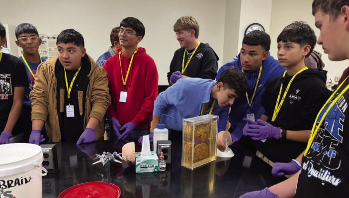 FSISD high school students will soon be doing pre-registration for dual credit classes. Last week, they were able to tour the WRTTC campus and see all it had to offer. Courtesy Photo