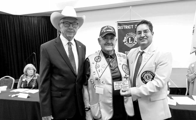 Pictured here is PIP Jimmy Ross, Lion Oscar Gonzales, and DG Amit Rangra. Courtesy Photo