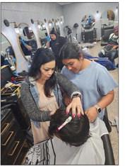 Fade City Barbers teach cosmetology class