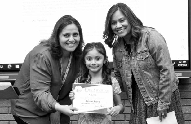 Aibree Pena is Alamo’s Student of the Month for March. Leadership shared that “her success comes from putting in the hard work. She always has a positive attitude and handles hardship with maturity.”