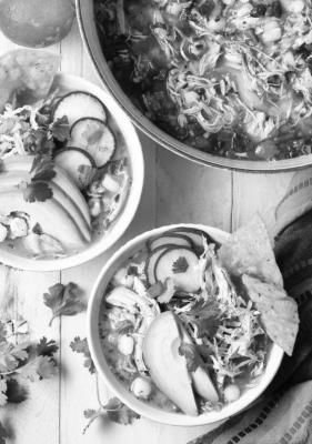 Pozole Verde with chicken