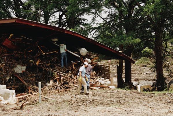 Rescuers and volunteers from across the state have been working tirelessly all week since the disaster on July Fourth. Photo by Keirstin Pratt