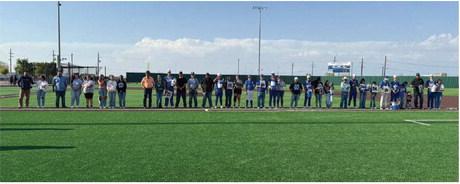 Fort Stockton’s Panther and Prowler Seniors gathered on the field with family and friends for one of the final times before graduation. The Fort Stockton community is equal parts proud and amazed at the abilities of these young people. Courtesy Photo