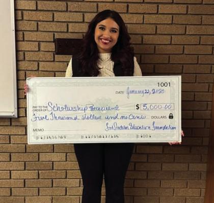 Daeja Dominguez is one of several students who have been awarded the Fort Stockton Education Foundation Scholarship this year. Courtesy Photo