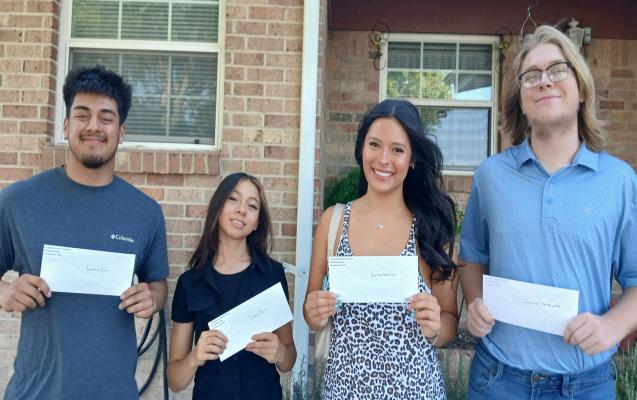From left to right : Jonathan Bueno, Jaslene Tijerina, Sarissa Valeriano, &amp; Jeremiah Shuttleworth