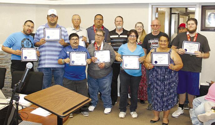 Recently, several Special Olympians were recognized by the Fort Stockton City Council for their outstanding achievements. Photo by Kerry Waldrip