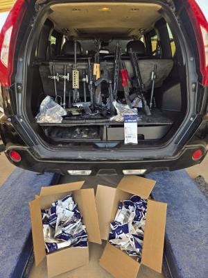 CBP officer in Presidio seized firearms and ammunition during a recent enforcement action.