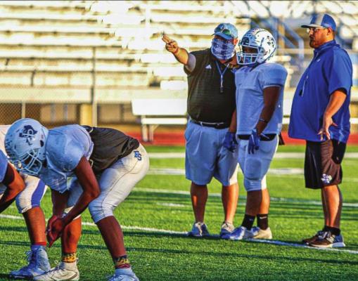 Fort Stockton Athletic Director Mike Peters finished his fifth season as the high school’s head football coach this past fall. Peters led the Panthers to their first district title in over a decade in 2020. Photo by Nathan Heuer