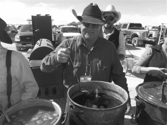 Pictured here is Pat Yeager stirring up a delicious meal. “Come join us at the Pecos County Senior Center’s Chili Cookoff this Friday at noon. It may not be Terlingua, but it will be a good time!” Courtesy Photo