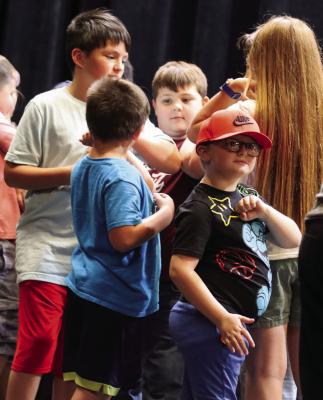 The 4th Annual Fort Stockton Community “Be Cool/Stay Cool” Theatre Camp kicked off Monday afternoon at the Nelson Street Theatre. Led by Alice Duerksen, 20 kids in grades 1-6 are participating in this year’s camp, Monday-Friday through June 30. The campers will learn theatre terminology, stage skills, cooperation, and working together for a common goal. The campers will present a performance of “A Fractured Fairy Tale” for family and friends on June 30. Photos by Shawn Yorks