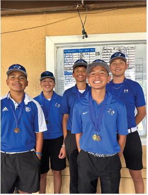 Fort Stockton Middle School Golf continued its strong weekend with impressive results on Saturday, April 26. The FSMS boys golf team finished 3rd overall in their tournament. Courtesy Photo