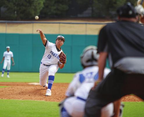 Fort Stockton’s Isais Dominguez threw five of the six innings on Friday during a neutral site contest against Lamesa in Midland. Photo by Nathan Heuer