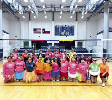 Fort Stockton Middle Schoolers at the recent Volleyball Camp.