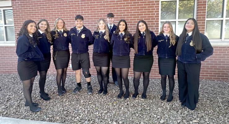 Fantastic FFA — Fort Stockton’s FFA students competed across several categories in the Big Bend District Leadership Development Events in Alpine, earning multiple top-five finishes and advancing one competitor to the next round. FFA Courtesy Photo