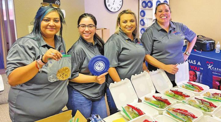 Frontier CASA hosts hamburger sale