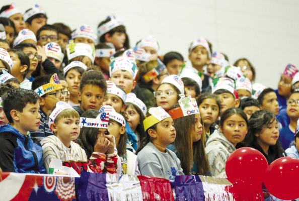 Fort Stockton Intermediate School honored local veteran during its Veterans Day program on Friday morning. Photos by Shawn Yorks