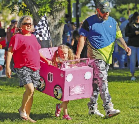 The Annual Pecos County Community Action Agency Head Start Car Show and Parade brought dozens of local children to Zero Stone Park Saturday morning to help celebrate male involvement in a child’s life. Photo by Shawn Yorks