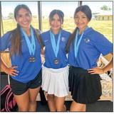 From left, Bailey Roberts, Evelynn Baiza, Alexiah Snyder.