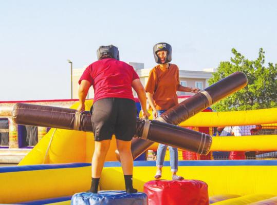 The inflatable pictured is one of many that were donated by the Fort Stockton Class of 2020. The CVB used the inflatables at Saturday’s Reunion Festival. Photos by Megan Wehring.