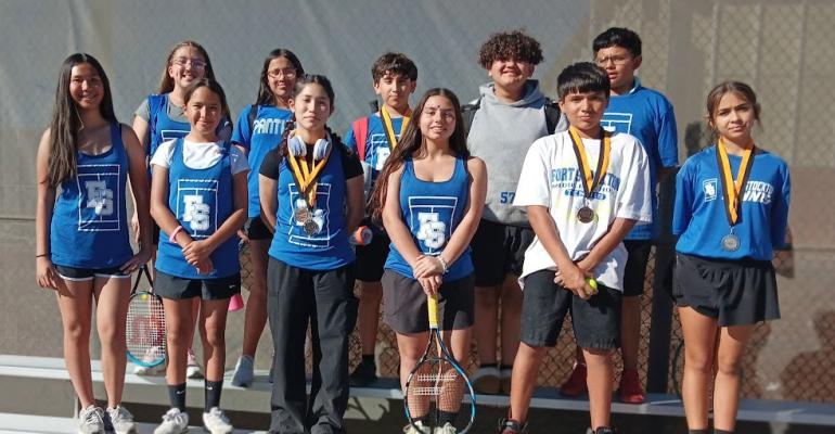 From the first serve at the Andrews Fall Tournament, the Fort Stockton Middle School Tennis Team demonstrated what makes Panther athletics special — hard work, pride, and mutual support. Courtesy Photo