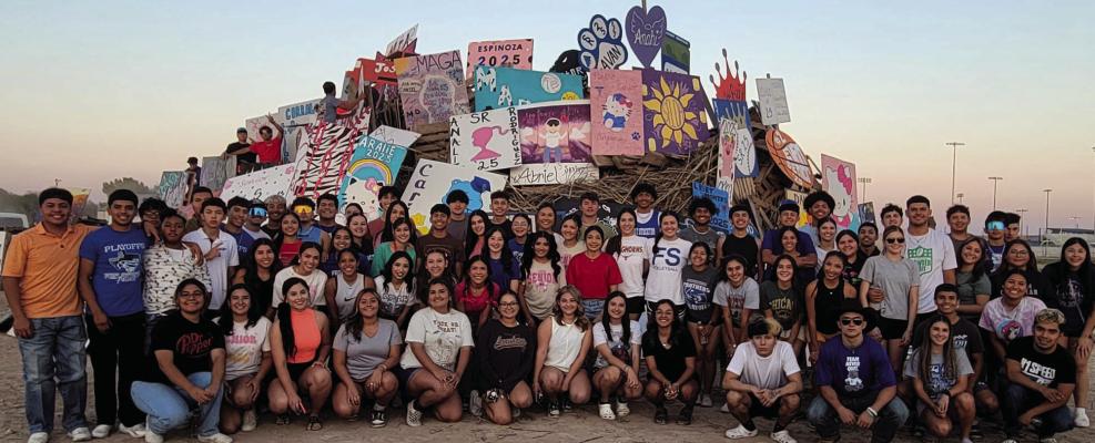 This Friday marked a memorable Homecoming Weekend for Fort Stocktons Students and Alumni alike. The Senior class (pictured here) posed in front of their soon-to-be bonfire in celebration of the time-honored tradition. Courtesy Photos