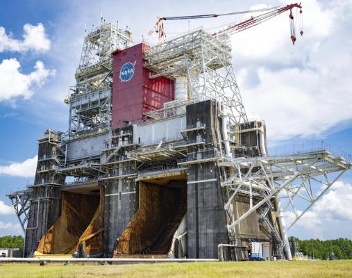 This image shows both the B-1 and B-2 test stands at NASA’s Stennis Space Center in Mississippi. Photo courtesy of NASA