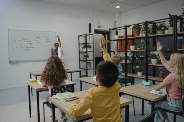 Teaching in classroom